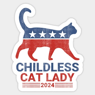 Childless Cat Lady 2024 Sticker